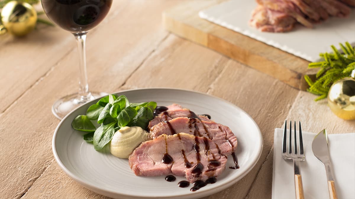 Redondo de cerdo asado