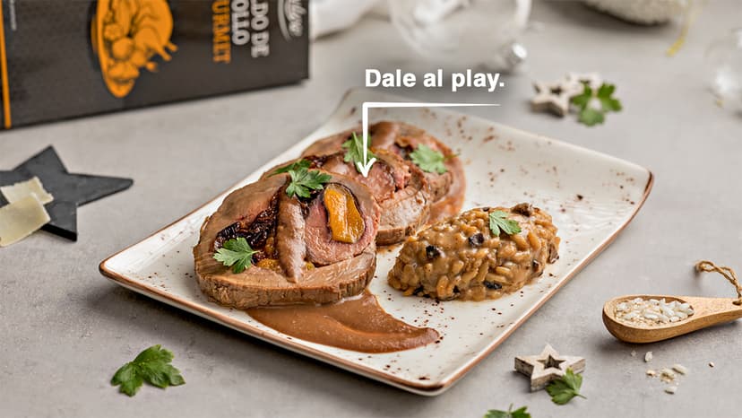 Redondo de vacuno al chocolate