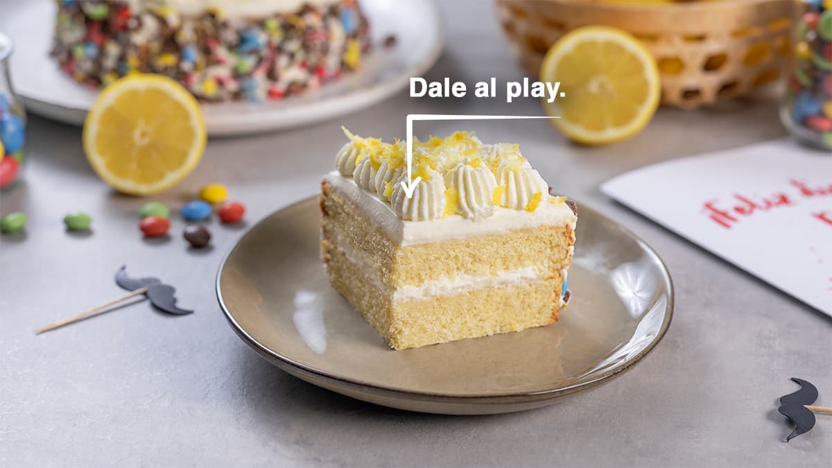 Tarta de limón y mascarpone