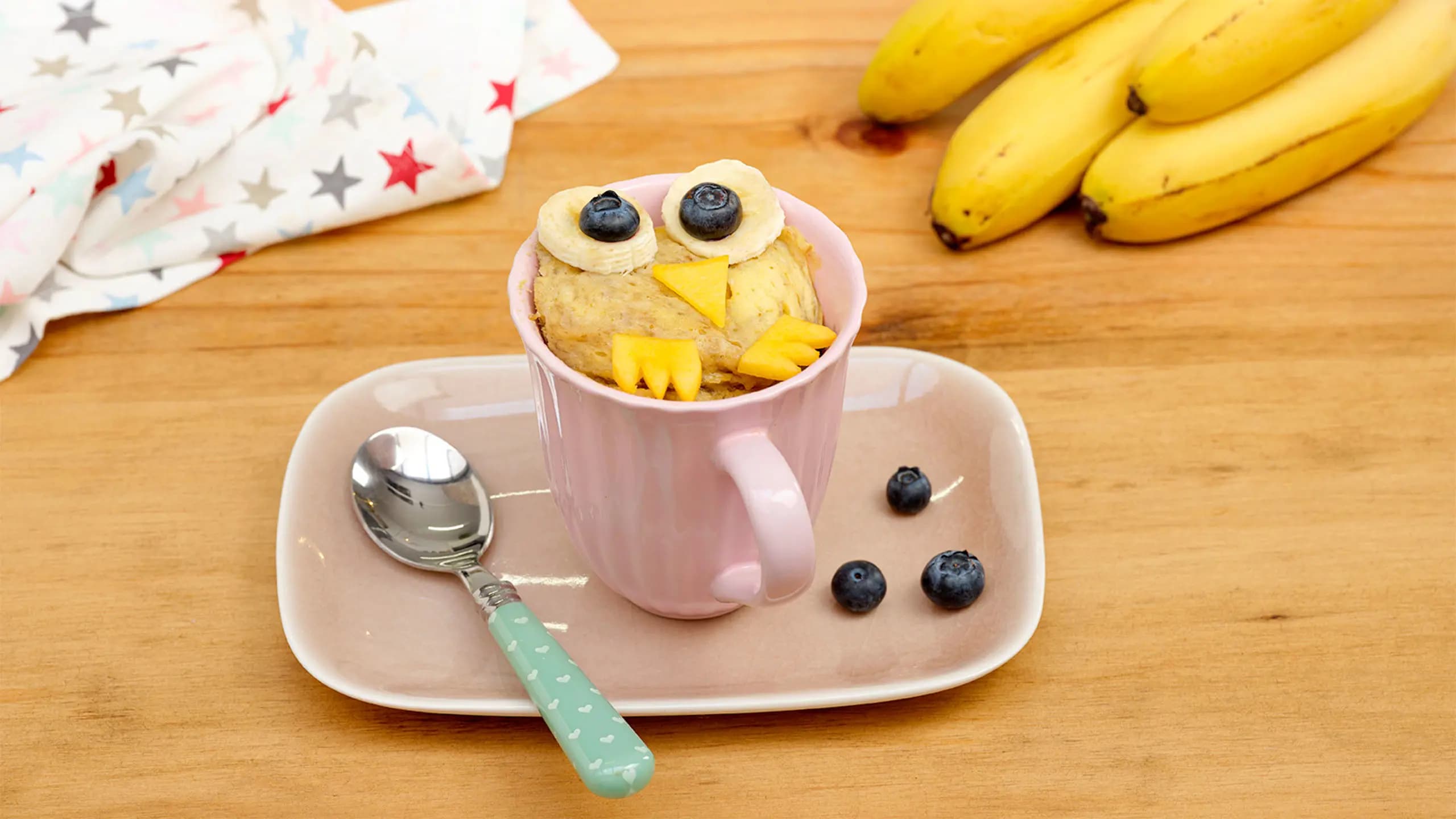 Mug cake de plátano