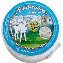 Queso fresco de cabra bajo en sal peso aproximado pieza 300 g - Valdecabras