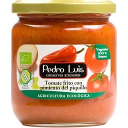 Tomate frito con pimiento del piquillo de agricultura ecológica sin gluten frasco 340 g - Pedro Luis