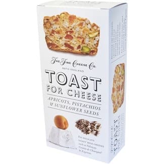 Tostas inglesas con albaricoque y pistachos estuche 100 g - The Fine Cheese Co.