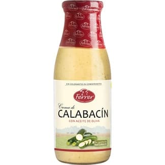 Crema de calabacín con aceite de oliva botella 485 ml - Ferrer