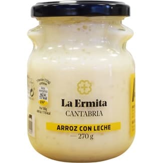 Arroz con leche sin gluten tarro 275 g - La Ermita Cantabria