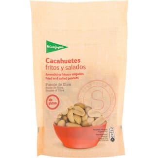 Cacahuetes fritos y salados Sin Gluten bolsa 150 g - El Corte Ingles
