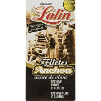 Serie Oro filetes de anchoa en aceite de oliva lata 29 g neto escurrido - Lolin