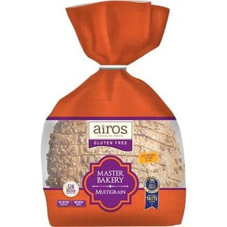 Master Bakery Multigrain pan redondo en rebanadas sin gluten y sin lactosa bolsa 300 g - Airos
