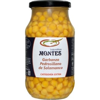 Garbanzos cocidos pedrosillano de Salamanca frasco 390 g - Montes