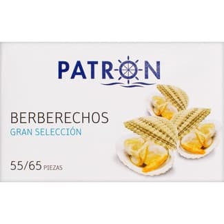 Berberechos al natural gran selección 55-65 piezas lata 63 g neto escurrido - Patron