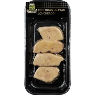 Foie gras de pato loncheado sin gluten envase 135 g - Martiko