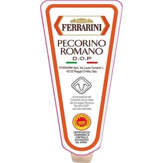 Queso italiano de oveja elaborado con leche pasteurizada DOP Pecorino Romano cuña 200 g - Ferrarini