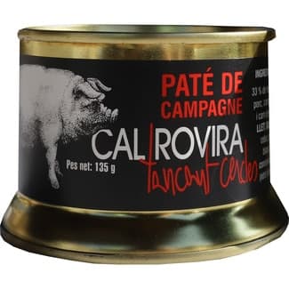 Pate de campaña tradicional de hígado de cerdo lata 130 g - Cal Rovira