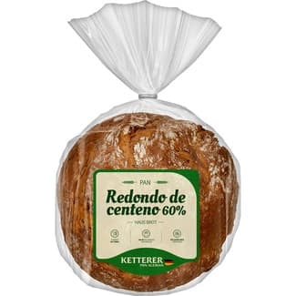 Pan alemán redondo centeno 60% envase 500 g - Ketterer