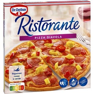 Pizza con pepperoni Diavola estuche 350 g - Dr.oetker Ristorante
