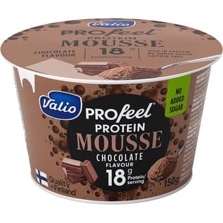 Profeel mousse con proteínas de chocolate envase 150 g sin azúcar añadido sin lactosa - Valio
