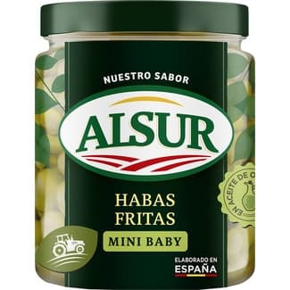 Habas fritas mini baby frasco 150 g neto escurrido - Alsur