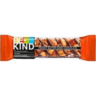 Barritas de cacahuete, manteca de cacahuete y chocolate negro sin gluten envase 40 g - Be-kind