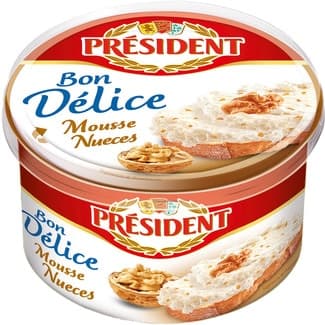 Bon Délice mousse francesa de queso nueces para untar tarrina 125 g - President