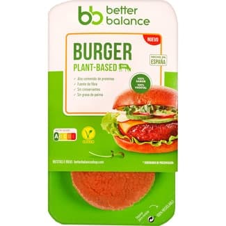 Burger vegana sin lactosa envase 200 g - Better Balance