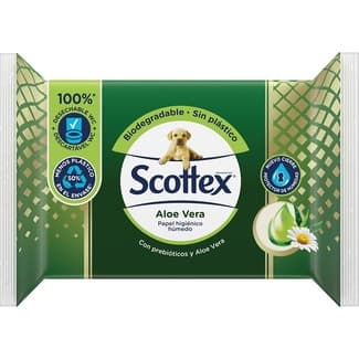 Papel higiénico húmedo Aloe Vera paquete 66 unidades - Scottex
