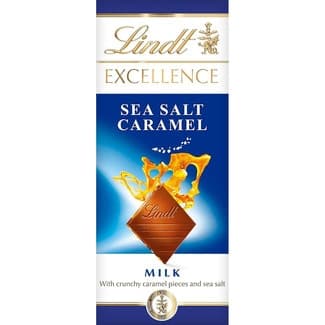 Chocolate con leche caramelo y sal marina tableta 100 g - Lindt Excellence