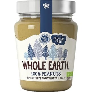 Crema suave de cacahuete ecológica sin aceite de palma tarro 227 g - Whole Earth