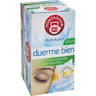 Plus Duerme Bien multinfusión con Pasiflora estuche 20 bolsitas - Pompadour