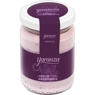 Yogur cremoso con arándanos 3% m.g. sin gluten tarro 140 g - Yaranza