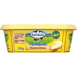 Mantequilla tradicional tarrina 250 g - Asturiana