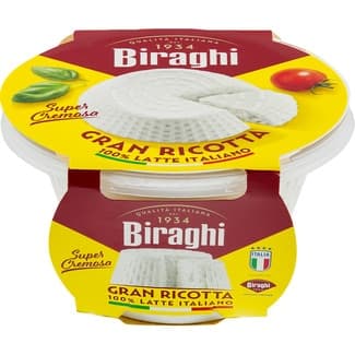 Gran ricotta italiana tarrina 230 g - Biraghi