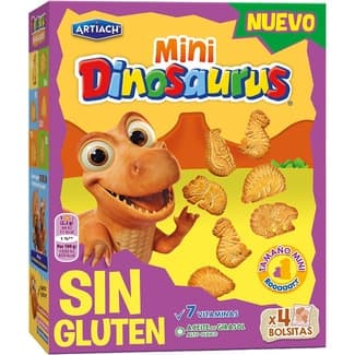 Mini galletas sin gluten estuche 160 g - Artiach Dinosaurus