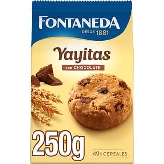 Galletas de desayuno con chispas de chocolate bolsa 250 g - Fontaneda Yayitas
