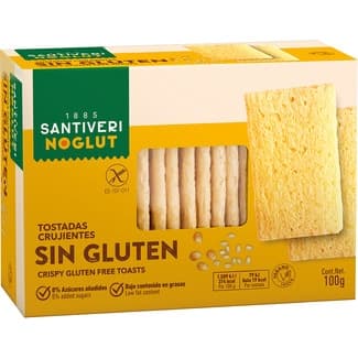 Tostadas crujientes sin gluten estuche 100 g - Santiveri Noglut