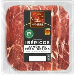Jamón de cebo ibérico 50% raza ibérica en lonchas sobre 70 g - Navidul