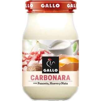 Salsa carbonara frasco 330 g neto escurrido - Gallo