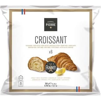 Croissant de mantequilla 6 unidades bolsa 360 g - Fournil Pierre