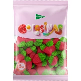Fresas de goma sin gluten bolsa 200 g - El Corte Ingles