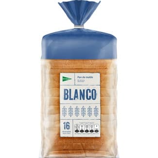 Pan de molde blanco con corteza 16 rebanadas bolsa 460 g - El Corte Ingles