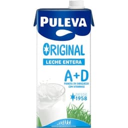 Leche entera original con vitamina A+D brik 1 l - Puleva