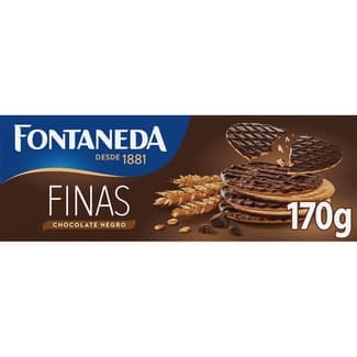 Digestive galletas finas con chocolate negro estuche 170 g - Fontaneda