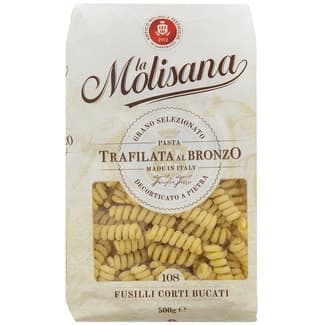 Fusilli corti bucati N.108 Trafilata Al Bronzo paquete 500 g - La Molisana
