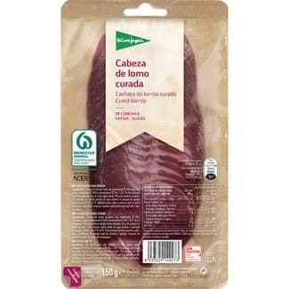 Cabeza de lomo curada en lonchas sin gluten envase 150 g - El Corte Ingles