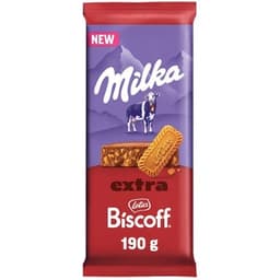 Lotus Biscoff extra chocolate con leche y trozos de galleta tableta 190 g - Milka