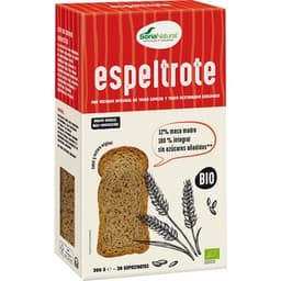 Espeltrote pan tostado integral de trigo de espelta y trigo dextrinado ecológico envase 300 g - Soria Natural