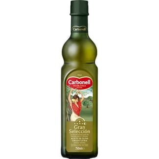 Aceite de oliva virgen extra Hojiblanca Picual Gran Selección botella 750 ml - Carbonell Gran Seleccion