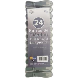 Pinzas de plástico Premium envase 24 unidades - Tarres