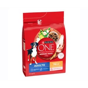 PURINA ONE Alimentación de perro medium-maxi adulto pollo 2,5 kg.