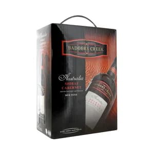 BADGERS CREEK Vino tinto de Australia BADGERS CREEK bag in box 3 l.