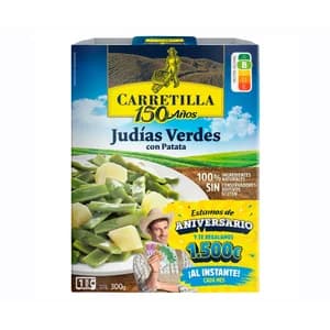 CARRETILLA Judías verdes con patatas 300 g.